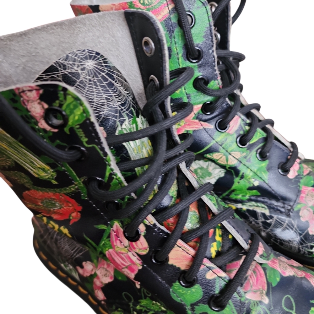 Dr. Martens 1460 Pascal WB "Wild Botanics" Ankle booties Sz US 10 Floral Combat - Picture 4 of 6